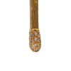 Diamond 18K Yellow Gold Matchstick Pendant + Montreal Estate Jewelers