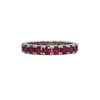 Daisy Exclusive 2.43 ct Burmese Ruby Eternity Band 18k + Montreal Estate Jewelers