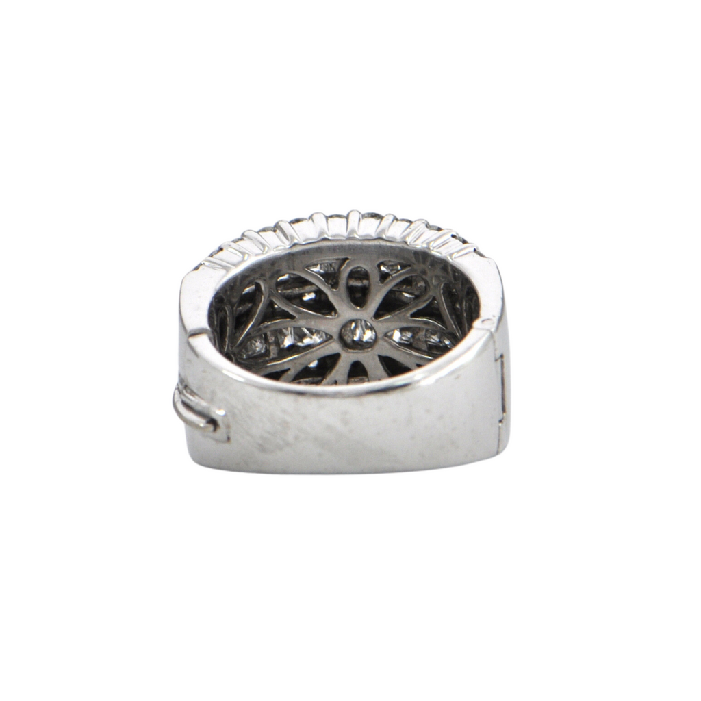 Estate Diamond Multi-Band Platinum Ring With Hinged Band + Montreal Estate Jewelers