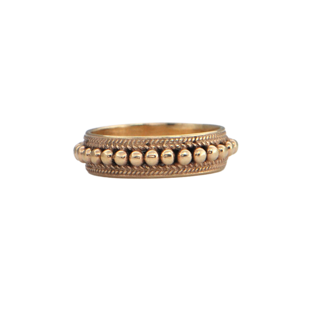 Antique 14K Gold Band + Montreal Estate Jewelers