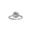 Birks 1879 Heirloom Collection Solitaire Sapphire Ring With Diamond Halo
