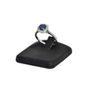 Birks 1879 Heirloom Collection Solitaire Sapphire Ring With Diamond Halo
