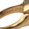 Antique English (Birmingham) Solid 18k Gold Signet Ring 1850 + Montreal Estate Jewelers 
