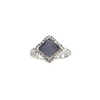 Estate David Yurman Quatrefoil Collection Chalcedony and Diamond Sterling Silver Ring + Montreal Estate Jewelers