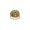 Retro Jade and Diamond 18k Gold Ring