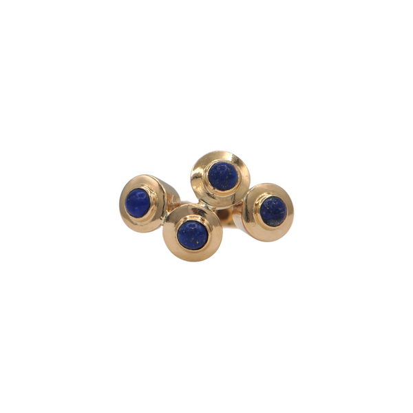 Vintage Lapis Lazuli 18k Gold Ring + Montreal Estate Jewelers