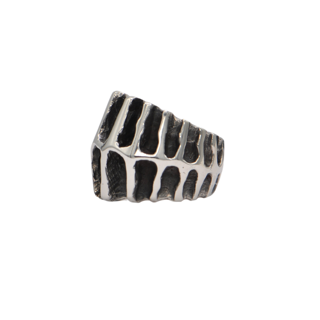 Estate Signed Walter Schluep Sterling Silver Brutalist Style Ring + Montreal Estate Jewelers