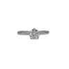 Vintage Birks 1.12ct Diamond Solitaire Platinum Ring + Montreal Estate Jewelers