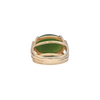 Retro Nephrite Jade 14K Gold Ring