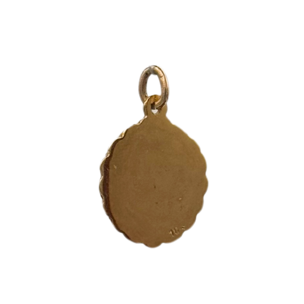Vintage 10k Yellow Gold Pisces Zodiac Sign Charm