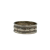 Vintage 14k White Gold Patterned Band 