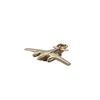 Lovely vintage solid 14k yellow gold propeller plane charm.