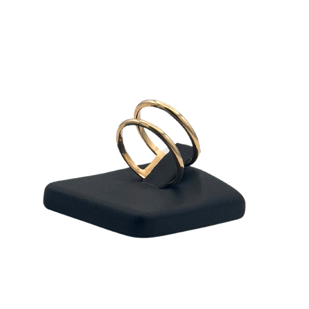 Vintage 18K Yellow Gold 2 Band Ring