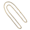 Vintage 18k Yellow Gold Hollow Curb Chain
