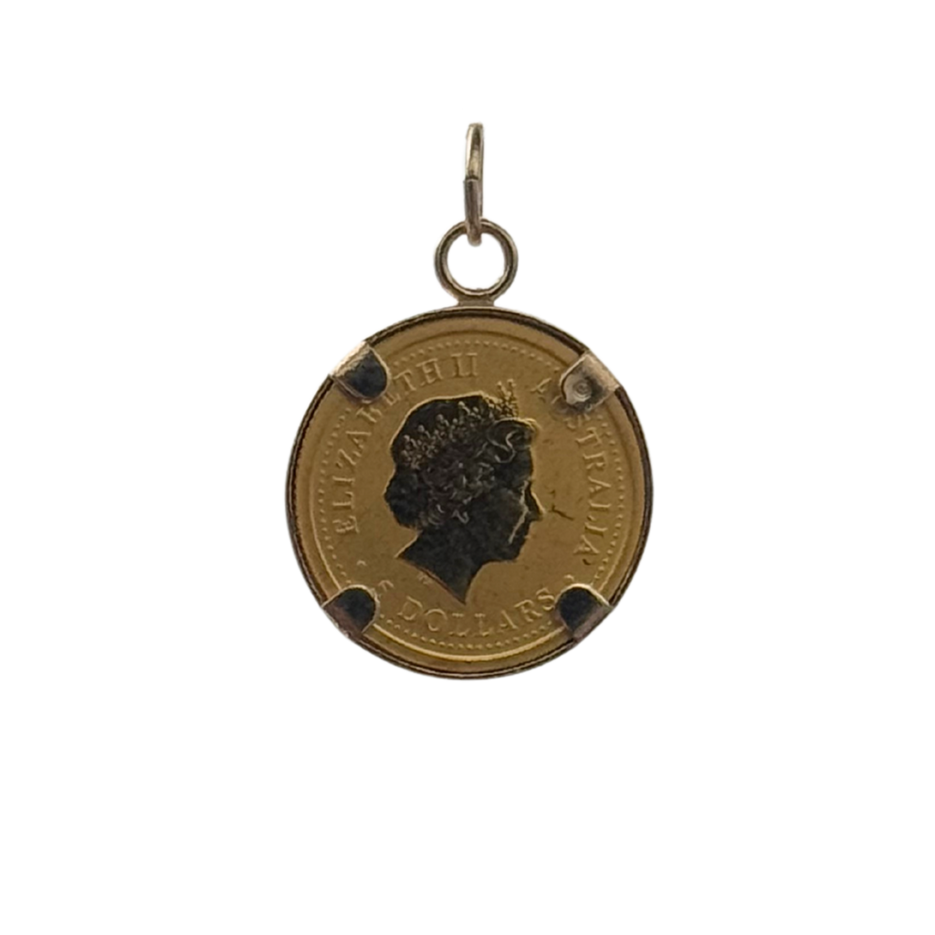 Vintage 24K Gold Five Dollars - Elizabeth II 2003 Coin