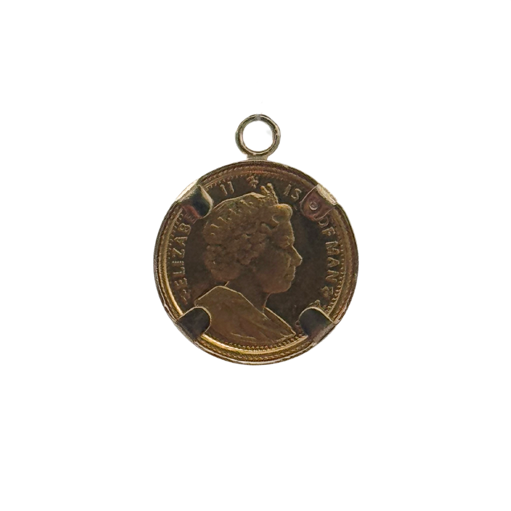 Vintage 24K Gold Isle of Man Cat Coin