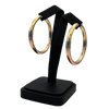 Large hoop 18k gold hoop earrings italy