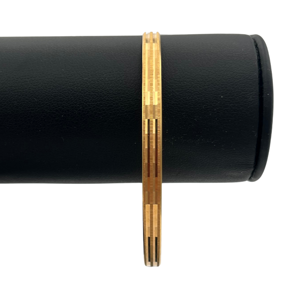 Vintage Egyptian 21k gold solid Flat optical flash motif (4 identical) - daisy exclusive jewellers