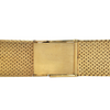 Vintage Italian Slightly Tapered Mesh 18k Gold Watch Strap with Jewelry Clasp + Montreal Estate Jewelers