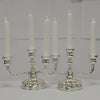 Pair of Mexican 950 Silver Candelabras c.1946 - Westmount, Montreal - Daisy Exclusive