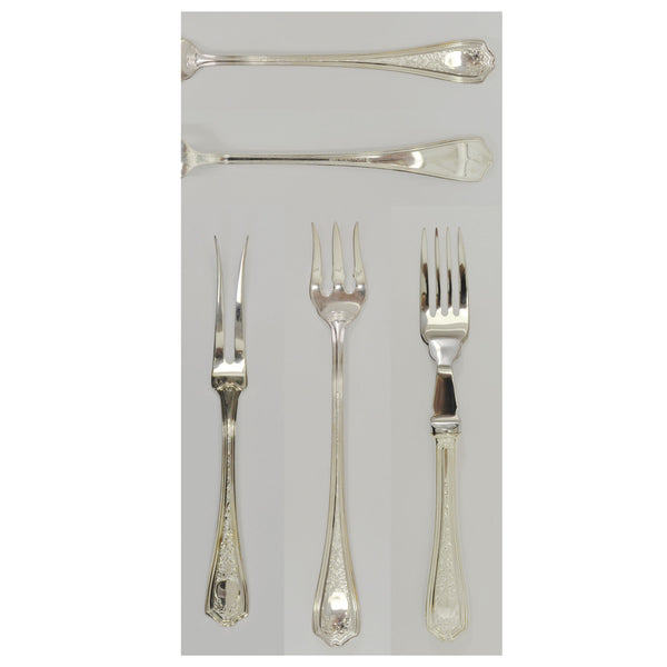 Birks Silver Plate Marlsborough pattern silverware