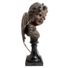 Singed Ruffino Besserdich 'Amor' Bronze Cherub Sculpture