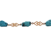 Vintage Turquoise 14K Yellow Gold Bracelet + Montreal Estate Jewelers