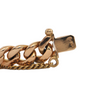 Mid-Century 18k Rose Gold Curb Link Bracelet