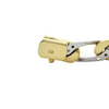 Vintage 18K Solid Two Toned Gold Curb Link Bracelet + Montreal Estate Jewelers