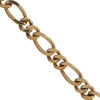 Vintage 18K Gold Figaro Link Bracelet + Montreal Estate Jewelers