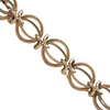 Vintage 14k Gold Fancy Round Link Bracelet