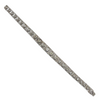Art Deco 4.0 CT Tapered Diamond and Silver Bracelet + Montreal Estate Jewelers