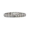 Art Deco 4.0 CT Tapered Diamond and Silver Bracelet + Montreal Estate Jewelers