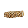 Estate Italian 'Fope' Diamond 18k Gold Open Cuff Bracelet + Montreal Estate Jewelers