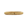 Vintage Italian 18k Gold Oval Hinged Twisted Cable Bangle Bracelet
