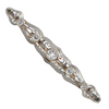 Crane & Theurer INC. Diamond 14K Gold Bar Pin Brooch C.1934 + Montreal Estate Jewelers