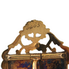 Antique Rhodolite Garnet and Enamel Gold Brooch