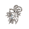 Estate Diamond and Aquamarine Platinum Brooch/Pendant + Montreal Estate Jewelers