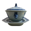 Chinese Blue & White 'Diana Cargo' Shipwreck Tureen, Cover, and Stand C.1826