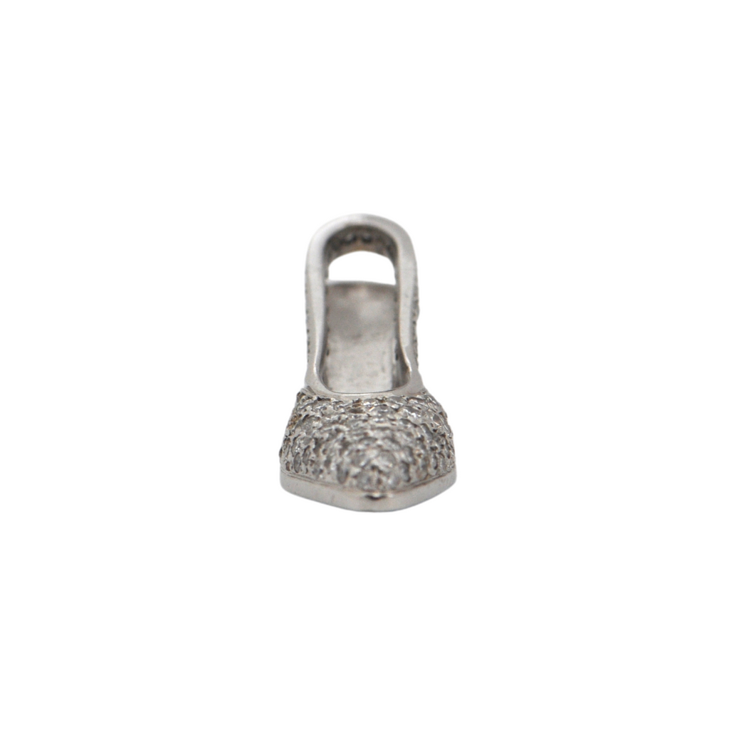 Diamond 18K White Gold Shoe Charm (C. 2000) + Montreal Estate Jewelers