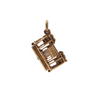 Vintage 14K Yellow Gold Streetcar Charm + Montreal Estate Jewelers