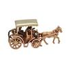 Vintage 14K Two-Toned English Horse Drawn Carriage Charm + Montreal Estate Jewelers