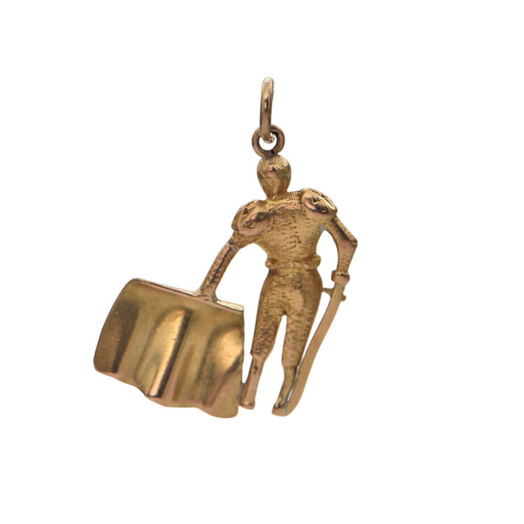 Vintage 18K Yellow Gold Matador Charm + Montreal Estate Jewelers