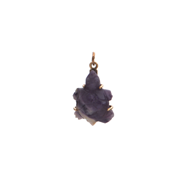 Sugilite Turtle Gold Charm + Montreal Estate Jewelers