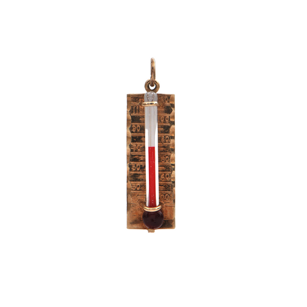 Gold Thermometer Charm + Montreal Estate Jewelers