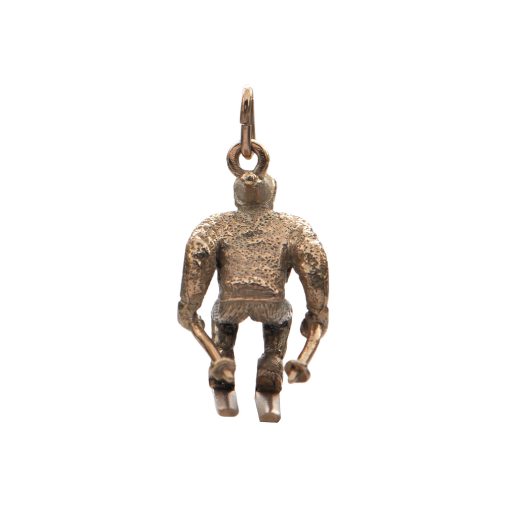 Vintage 10k Gold Skier Charm + Montreal Estate Jewelers