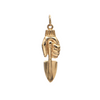 Vintage 14K Gold Hand and Shovel Charm + Montreal Estate Jewelers