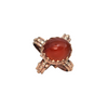 Mid-Century Etruscan Revival Carnelian 10K Gold Fob Charm/Pendant + Montreal Estate Jewelers