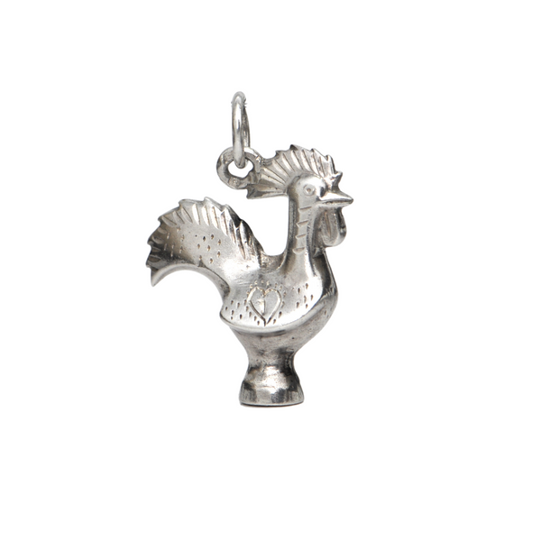 Vintage Sterling Silver Portuguese Rooster Charm + Montreal Estate Jewelers