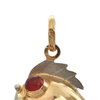 Vintage Italian 18K Yellow Gold Blow Fish Charm + Montreal Estate Jewelers